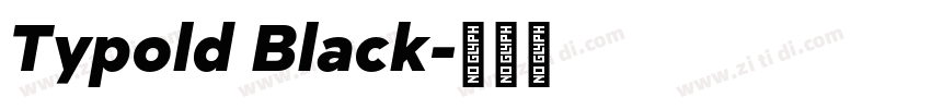 Typold Black字体转换